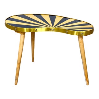 Mid-Century Kidney-Shaped Side Table or Plant Stand For Sale