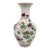 Late 20th Century Chinese Porcelain Floral & Mandarin Duck Motif Vase With Poem, Stamped For Sale