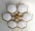 21st Century Hive Polished Brass Glossy White Murano Flush Mount by Fabio LTD For Sale - Image 6 of 9