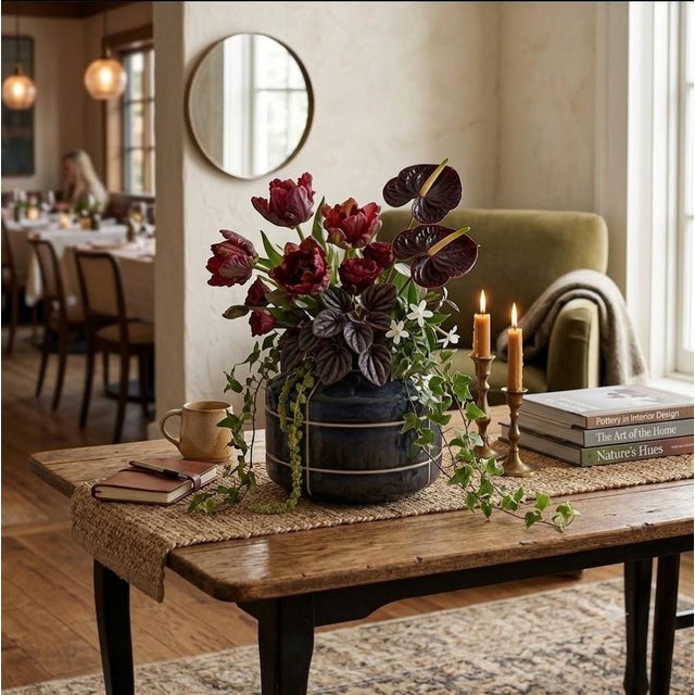 Modern Minimalist Orb Ceramic Vase - Home Decor For Sale - Image 4 of 6