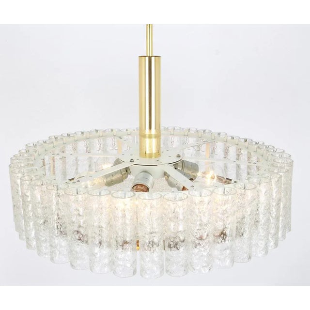 Murano Glass Tubes Flush Mount from Doria, Germany, 1960s For Sale - Image 9 of 10