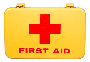 Mid-Century Industrial Metal First Aid Box c.1950