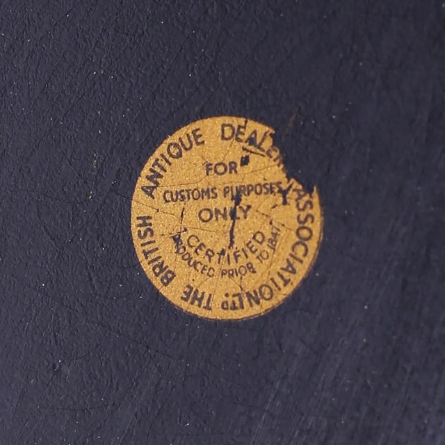 Early 19th Century English Hand Painted Lacquered Papier Mâché Tray Table For Sale - Image 11 of 12