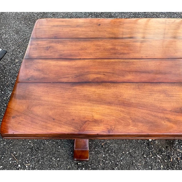 2000 - 2009 Abc Carpet & Home Rustic European Trestle Dining Table For Sale - Image 5 of 11