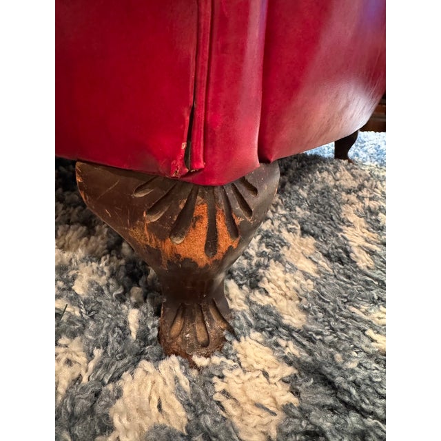 Red 1970s Red Naugahyde Recliner Chair For Sale - Image 8 of 10