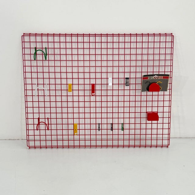 Binetta Wall Organizer by Boccato, Gigante & Zambusi for Seccose, 1980s, in Good conditions. Designed 1980 to 1989 This...