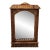 Vintage Bamboo & Rattan Pagoda Mirror For Sale