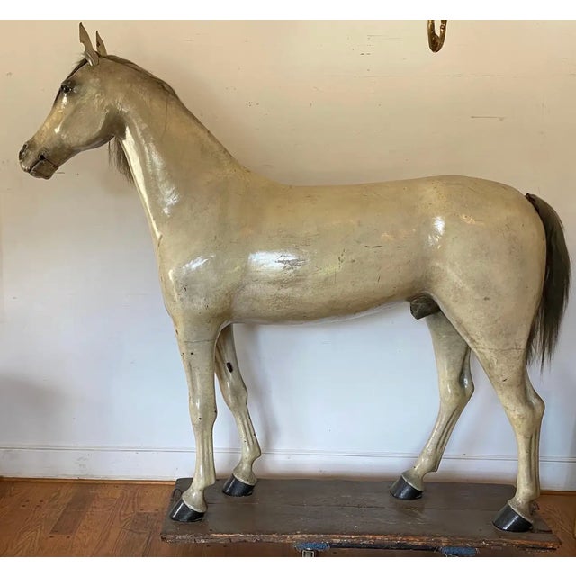 19th Century Life Sized Horse Trade Sign From a Tack Shop in Pennsylvania For Sale - Image 4 of 7