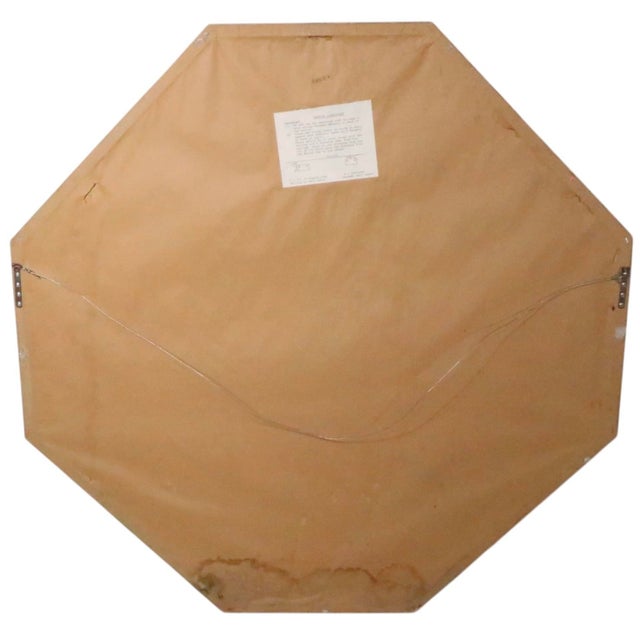 Groovy 1980's Octagonal Wall Mirror For Sale In New York - Image 6 of 6
