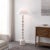 Contemporary Lanie 65.75" Stacked Floor Lamp in White Washed For Sale - Image 3 of 4