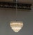 Venini Chrome Tiered Chandelier with 91 Clear Triedri Murano Crystals, Italy, 1980s For Sale - Image 3 of 5