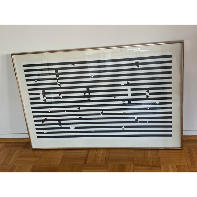 Yaacov Agam Rare Original Color Silkscreen Espace Op Artwork For Sale In Chicago - Image 6 of 11