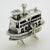 1980s Vintage Italian Handmade Silver Paddlewheel Steam Boat Figurine, Tuscany, Arezzo, Italy, 1980s For Sale - Image 5 of 11