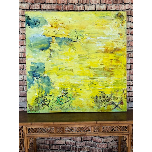Large Beth Donahue Abstract Oil on Canvas Painting For Sale - Image 12 of 12