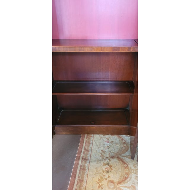 Pair of Fine 1950s Arch Top Tall Bookcases For Sale In Philadelphia - Image 6 of 15