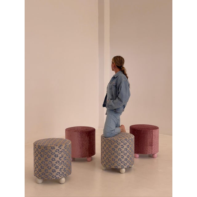 Vintage Ottomans, 1970s, Set of 2 For Sale - Image 11 of 12
