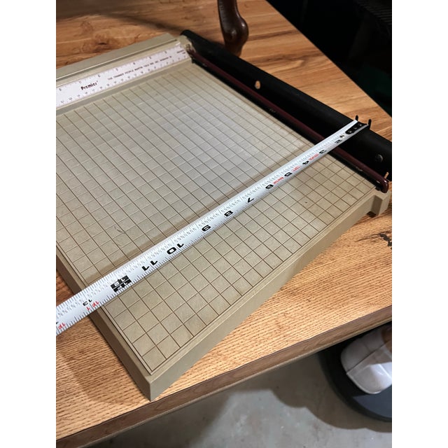 Vintage Industrial Heavy Plastic Paper Cutter For Sale In Atlanta - Image 6 of 6