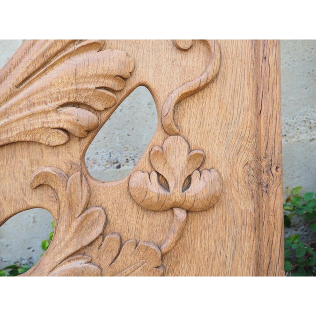 Pair of Large Carved Oak Boiserie Elements From Normandy, France, Circa 1880 For Sale - Image 9 of 13