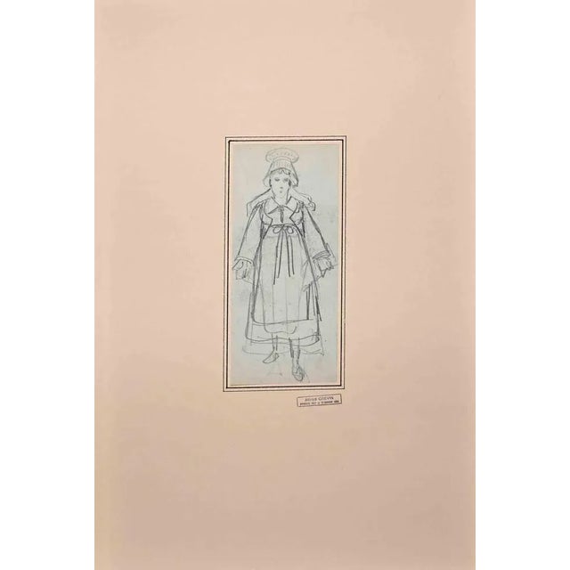Portrait of Child is an original drawing in Pencil realized by Alfred Grévin in the Late-19 Century. Applied on a...