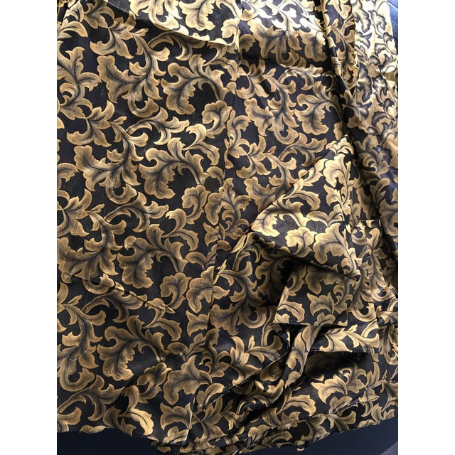 Gold and Black Florentine Silk Fabric 17.25 Yards Chairish