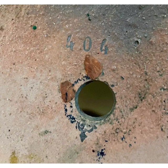 French Majolica Barbotine Floral Vase For Sale - Image 9 of 10