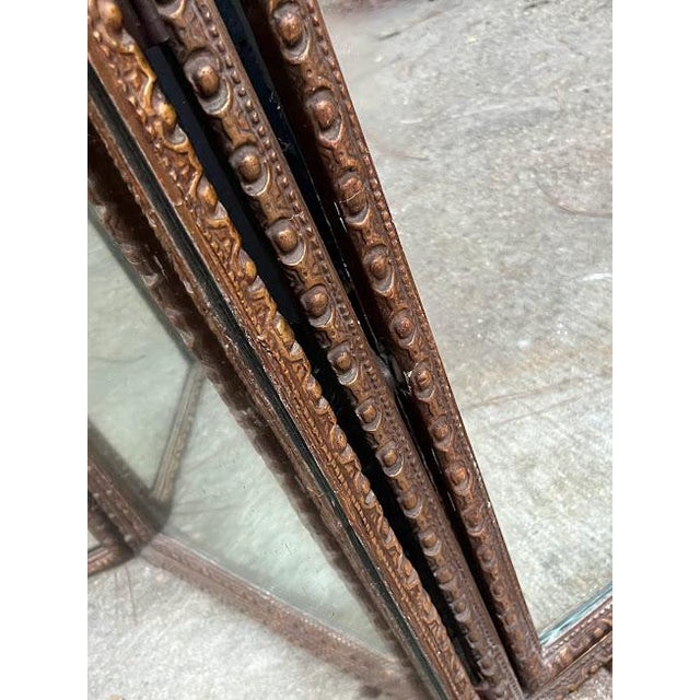 Victorian Gilt Swiveling 3Panel Vanity Mirror Chairish