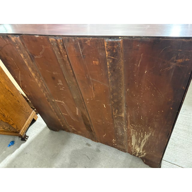 English Mahogany Two Over Three Chest of Drawers, 19th Century For Sale - Image 12 of 12