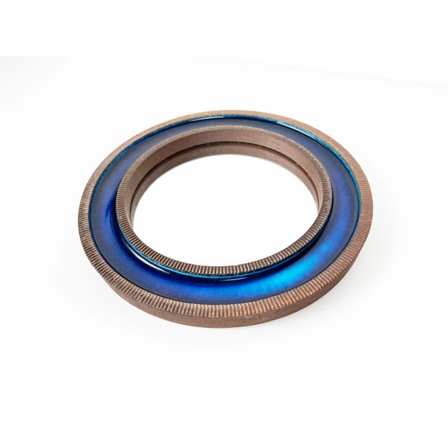 Knabstrup Pottery Erik Reiff Ceramic Mirror for Knabstrup Denmark For Sale - Image 4 of 12