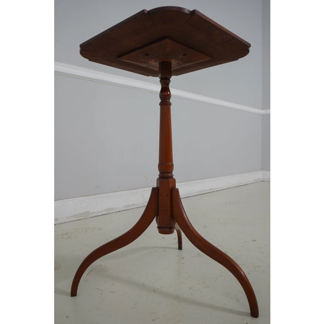 Eldred Wheeler Primitive Cherry Candle Stand Table For Sale - Image 9 of 11