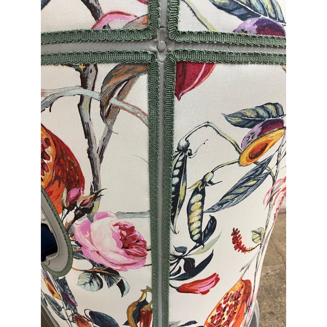 Wood Mid 20th Century French Louis XV Style Hooded Porters Chair - Balloon Chair For Sale - Image 7 of 12