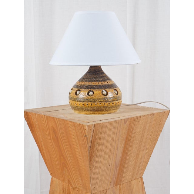 Mid-Century Ceramic Lamp by Georges Pelletier, France, 1960 For Sale - Image 4 of 8