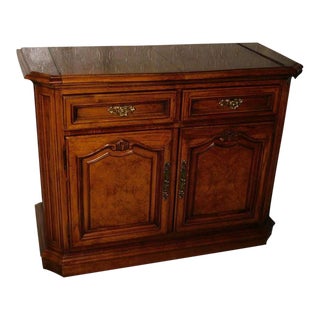 French Thomasville Burl Credenza Buffet For Sale