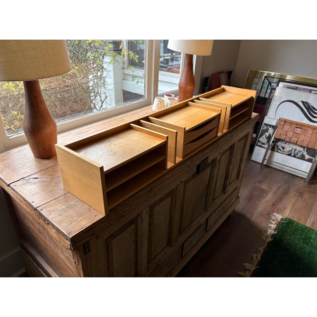 Late 20th Century Pedersen & Hansen Danish Modern Modular Teak Desk Organizer with Drawers For Sale - Image 4 of 13