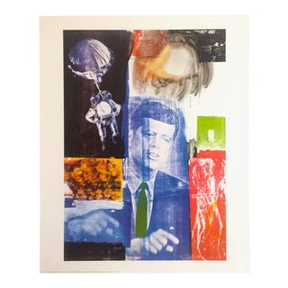 Robert Rauschenberg Vintage 1988 Lithograph Print Pop Art Poster " Retroactive 1 " 1964 For Sale