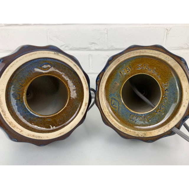 Model 1051 Ceramic Table Lamps by Einar Johansen for Søholm, Denmark, 1960s, Set of 2 For Sale - Image 13 of 15