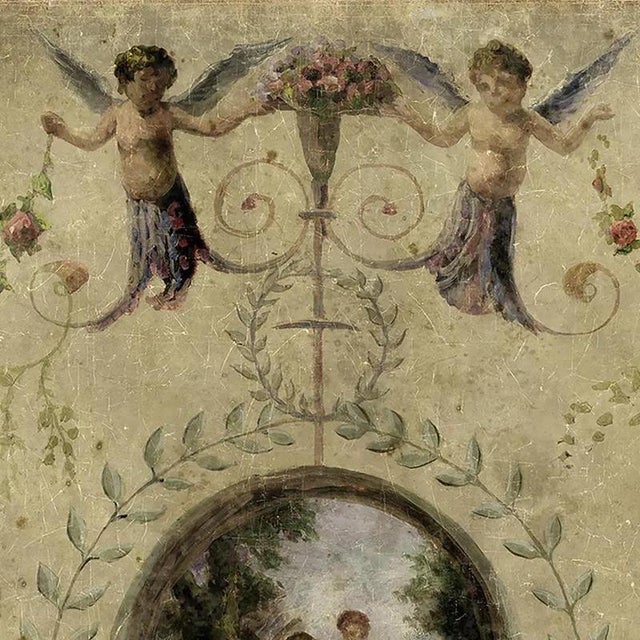 19th Century Vintage Style Panoramic Panel Mounted on Canvas For Sale - Image 5 of 7