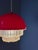 Red Red Plastic Hanging Lamp For Sale - Image 8 of 11