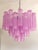 Spectacular Fucsia “Tronchi” Murano Glass Chandelier D60 For Sale - Image 6 of 6