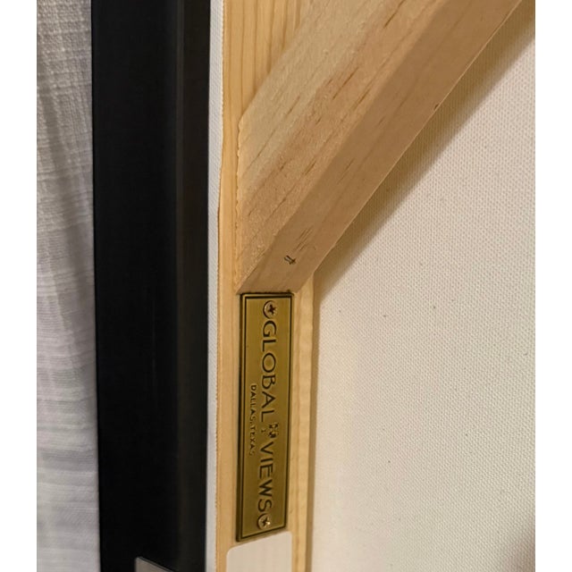 Wood Global Views Pathway Framed Abstract Canvas, Large Scale Reproduction For Sale - Image 7 of 9