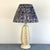 1950s Mid Century Modern Ceramic Lamp With Custom Gather Pleated Shade For Sale - Image 4 of 4