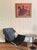 Plastic Thomas Knitch (1925-2002) Modernist Figure With Horse Vintage Painting Framed For Sale - Image 7 of 10