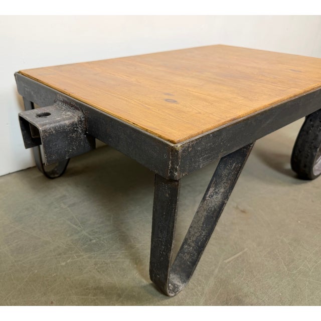 1960s Industrial Black Coffee Table Cart, 1960s For Sale - Image 5 of 17