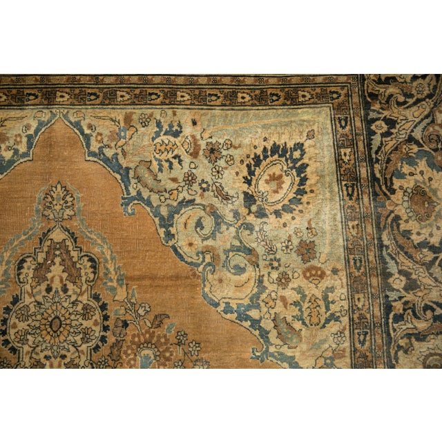 Antique Tea Washed Haji Jalili Tabriz Carpet - 8'8" x 12' For Sale In New York - Image 6 of 9