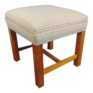 Chippendale Style Maple Ottoman For Sale