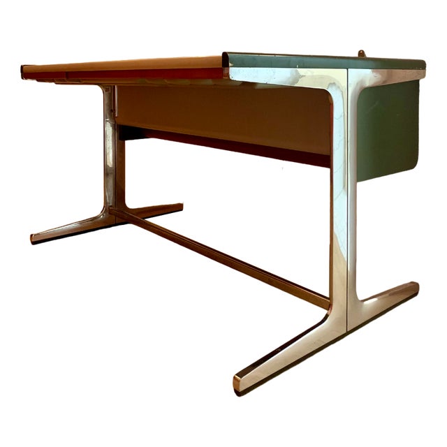 Midcentury Desk in Forest Green by George Nelson, 1960s For Sale