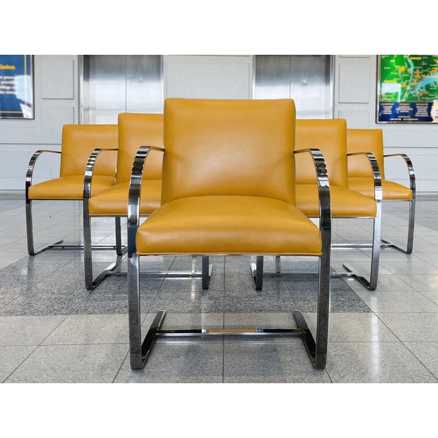 This set of 6 chairs takes after the iconic Brno chairs originally designed by Ludwig Mies van der Rohe and Lilly Reich in...