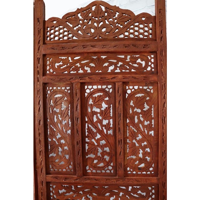 Vintage Double-Sided Room Divider in Teak, 2000s For Sale - Image 4 of 16