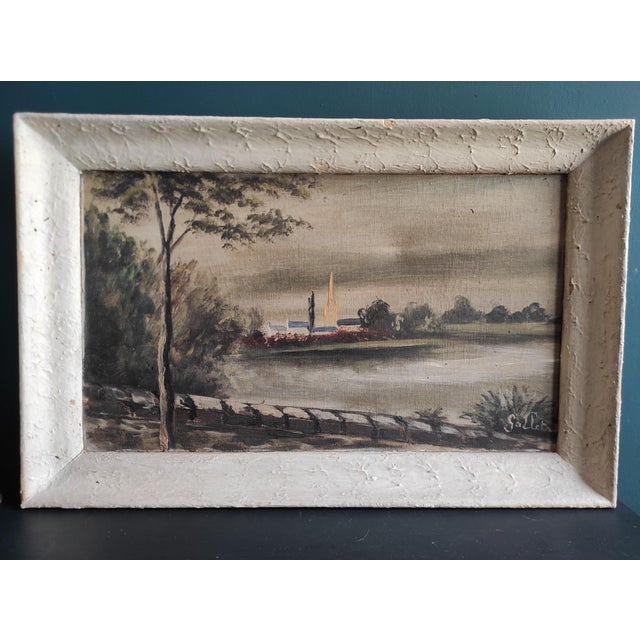 Gallet, Landscape, 1950s, Oil on Canvas, Framed For Sale - Image 9 of 9