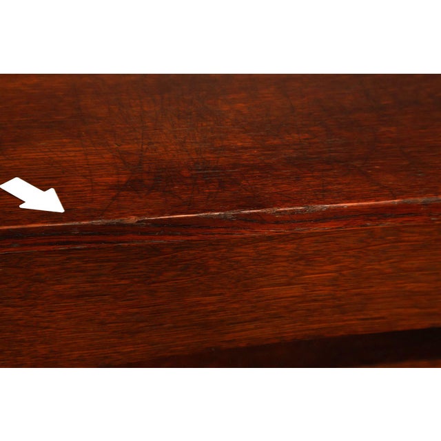 Antique L. & J.G. Stickley Mission Oak Library Table For Sale - Image 12 of 18