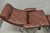 Vintage Ekornes Stressless Brown Leather Reclining Swivel Lounge Chair & Ottoman For Sale - Image 13 of 18